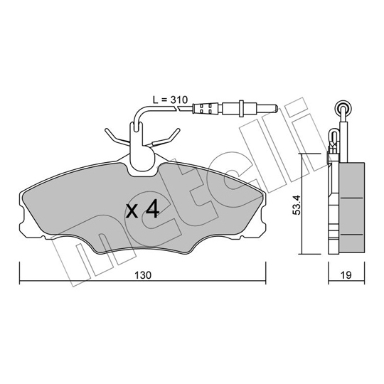 22-0213-0 - Brake Pad Set, disc brake 