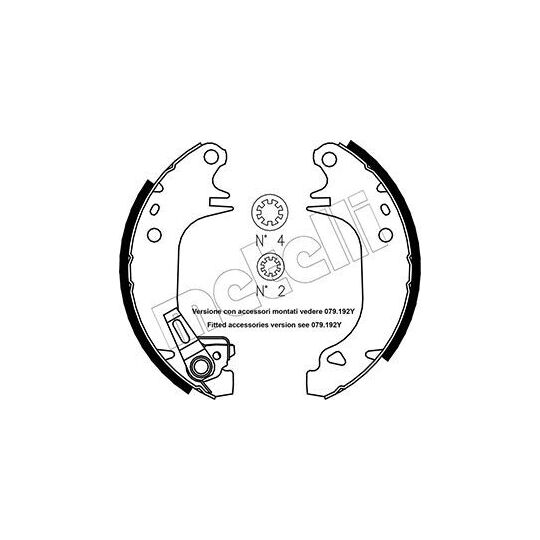 53-0320Y - Bromsbackar, sats 