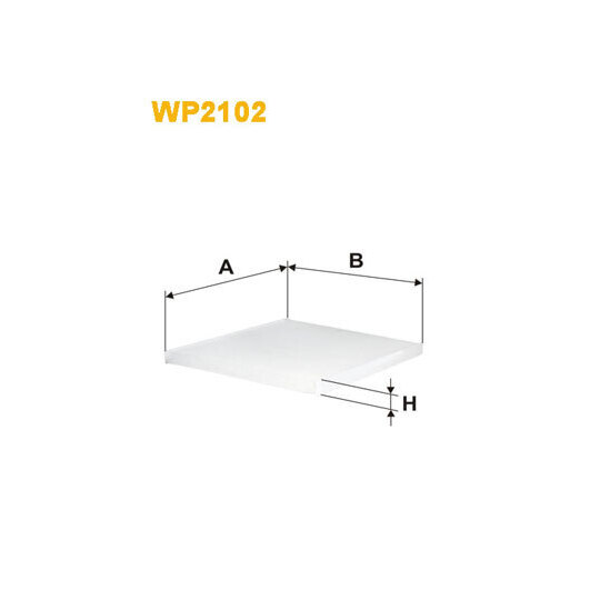 WP2102 - Filter, salongiõhk 