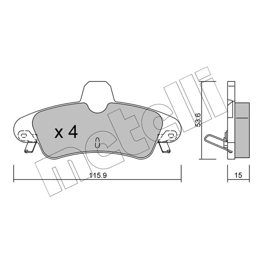 22-0143-1 - Brake Pad Set, disc brake 