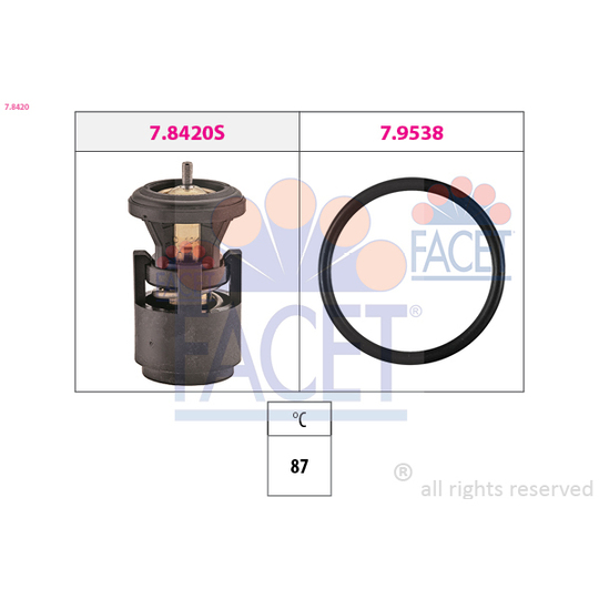 7.8420 - Termostaatti, jäähdytysneste 