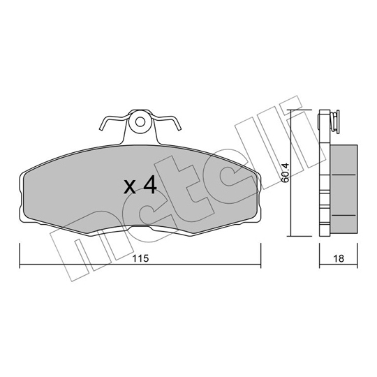 22-0039-0 - Brake Pad Set, disc brake 