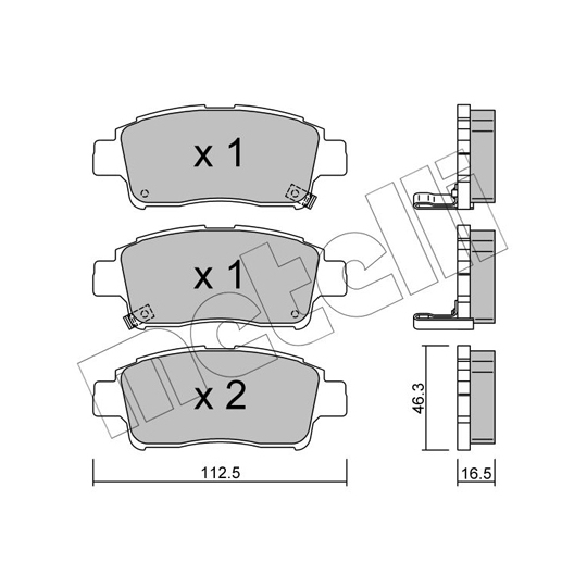 22-0292-0 - Brake Pad Set, disc brake 