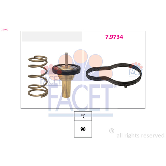 7.7990 - Thermostat, coolant 