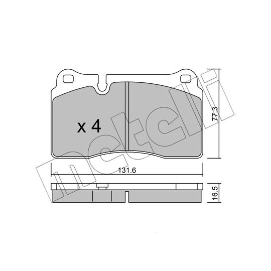 22-0659-0 - Brake Pad Set, disc brake 