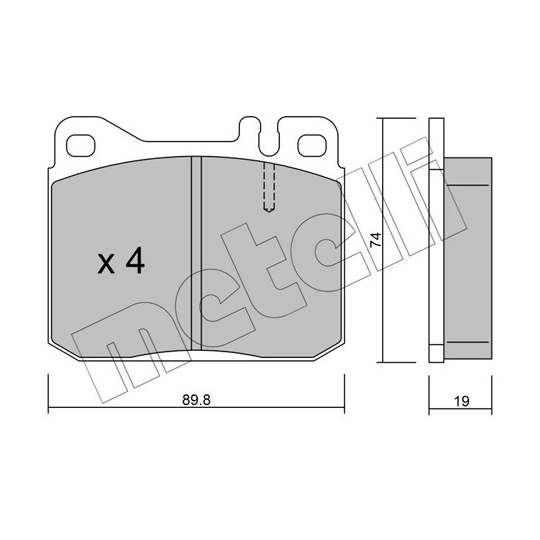 22-0011-2 - Brake Pad Set, disc brake 