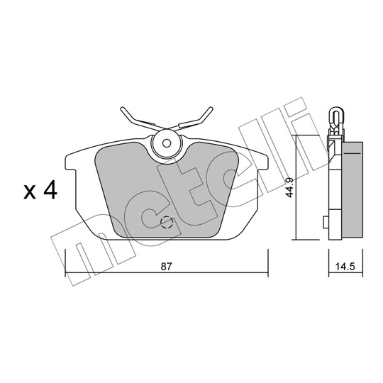 22-0064-0 - Brake Pad Set, disc brake 