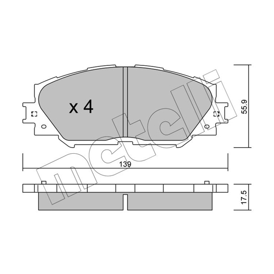 22-0747-0 - Brake Pad Set, disc brake 