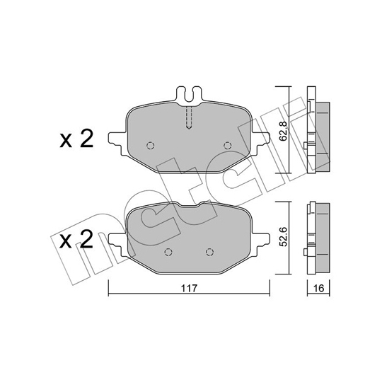 22-1359-0 - Brake Pad Set, disc brake 