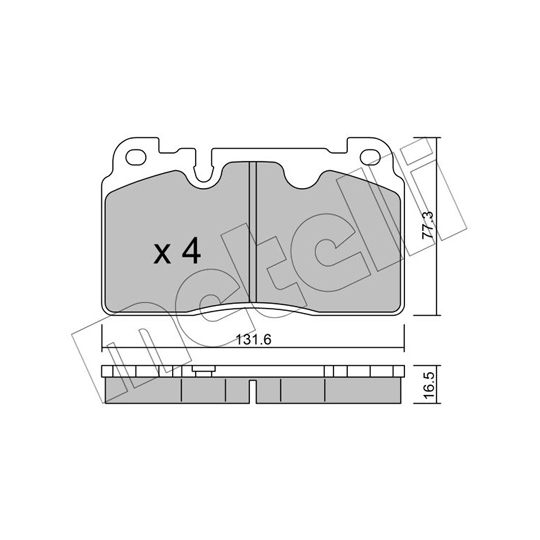 22-0979-0 - Brake Pad Set, disc brake 