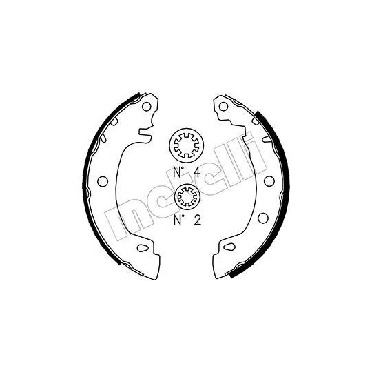 53-0353 - Brake Shoe Set 