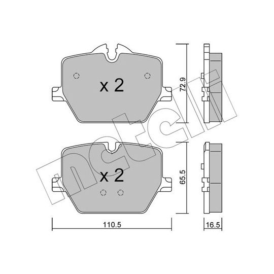 22-1266-0 - Brake Pad Set, disc brake 