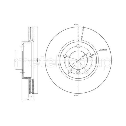 23-0474C - Brake Disc 