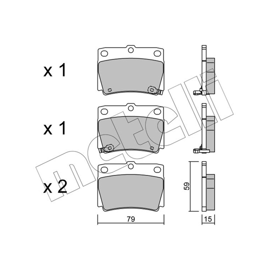 22-0484-0 - Brake Pad Set, disc brake 