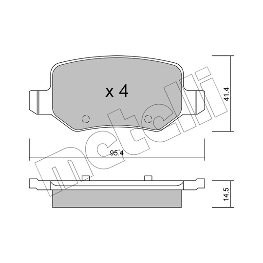 22-0565-0 - Piduriklotsi komplekt,ketaspidur 