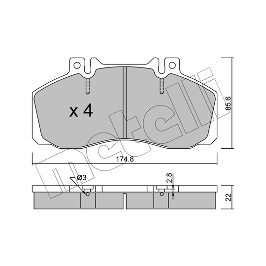 22-0267-0 - Brake Pad Set, disc brake 