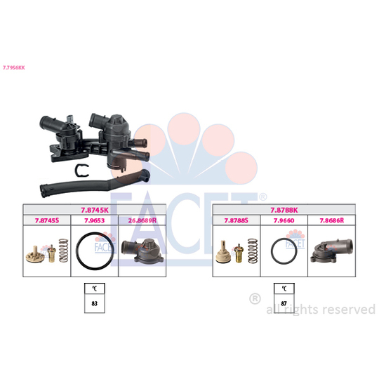 7.7956KK - Thermostat, coolant 