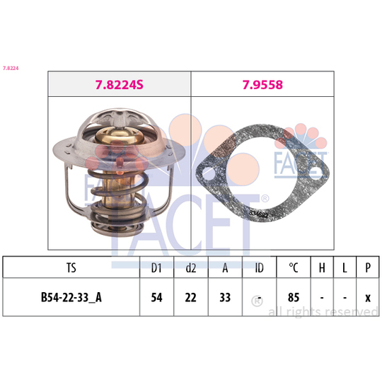 7.8224 - Thermostat, coolant 