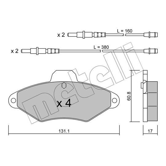 22-0144-0 - Brake Pad Set, disc brake 