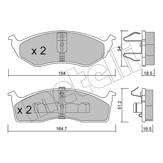 22-0356-0 - Brake Pad Set, disc brake 