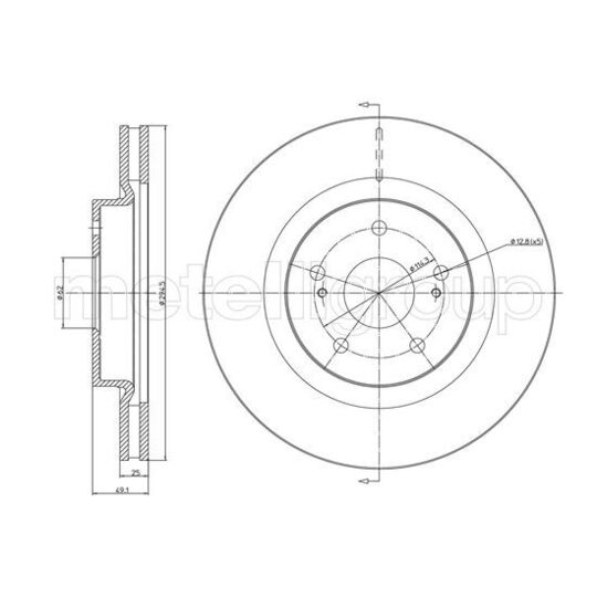 23-0966C - Brake Disc 