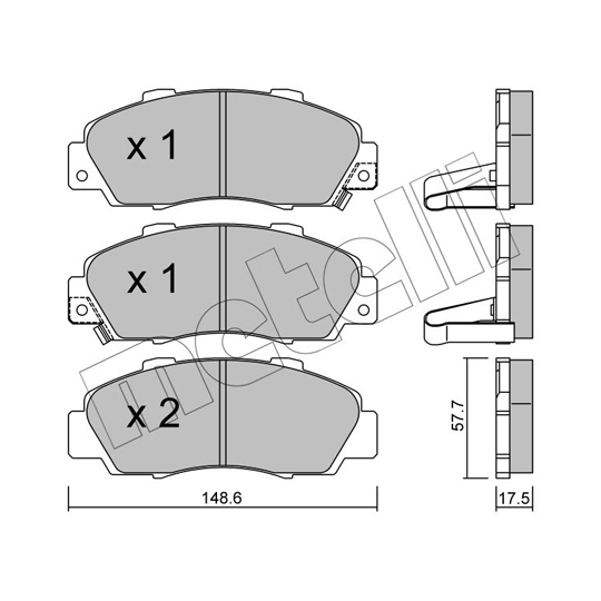 22-0298-0 - Bromsbeläggssats, skivbroms 