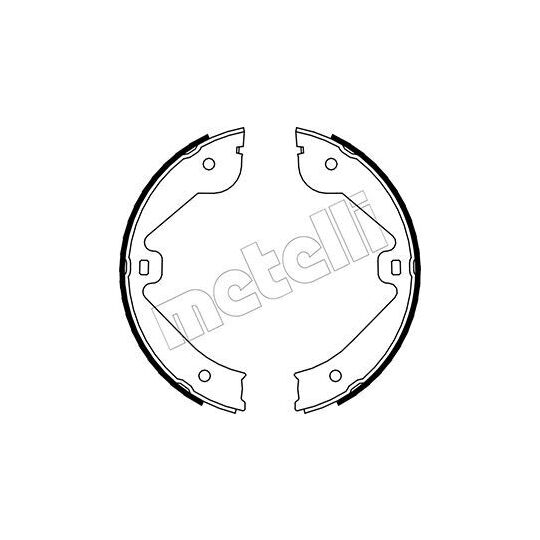 53-0244 - Brake Shoe Set, parking brake 