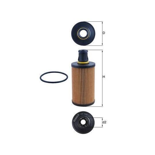 OX 1338D - Oil Filter 