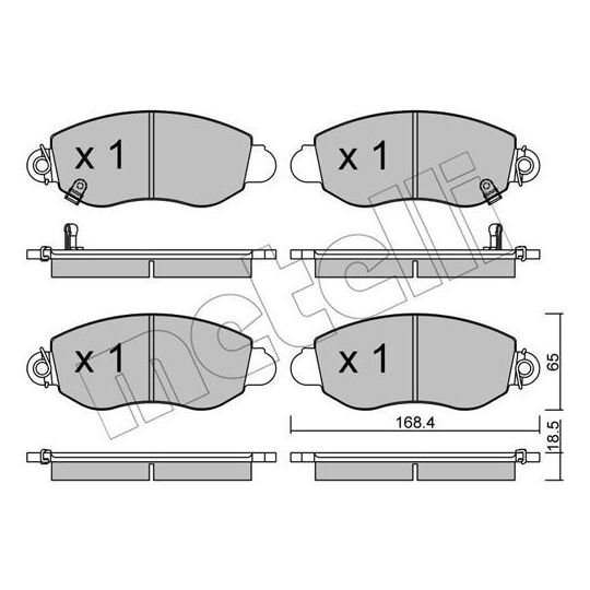 22-0320-0 - Brake Pad Set, disc brake 