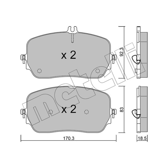 22-1272-0 - Brake Pad Set, disc brake 