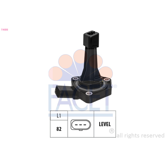 7.0232 - Tunnistin, moottoriöljyn taso 