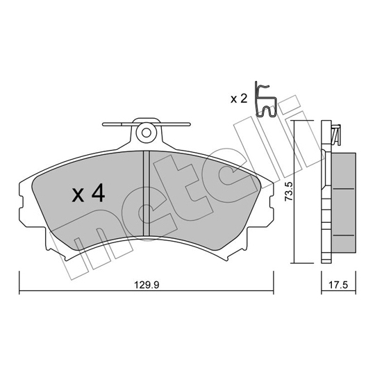 22-0216-1 - Brake Pad Set, disc brake 