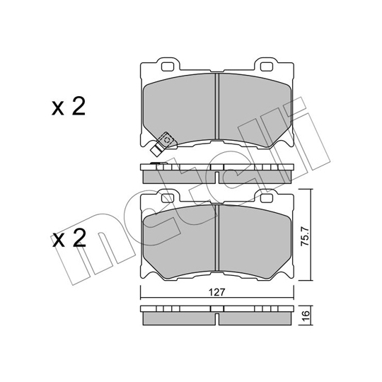 22-1029-0 - Brake Pad Set, disc brake 