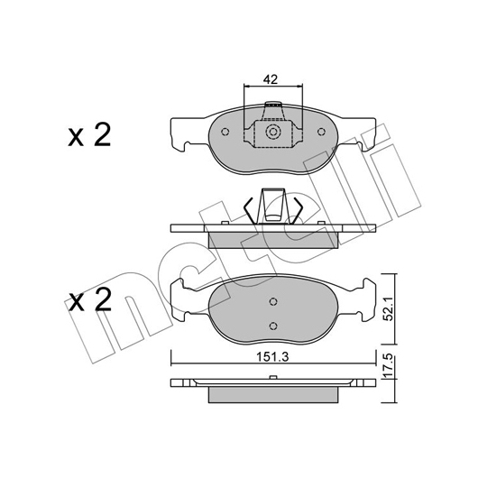 22-0079-1 - Brake Pad Set, disc brake 