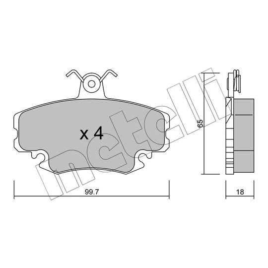 22-0120-0 - Brake Pad Set, disc brake 