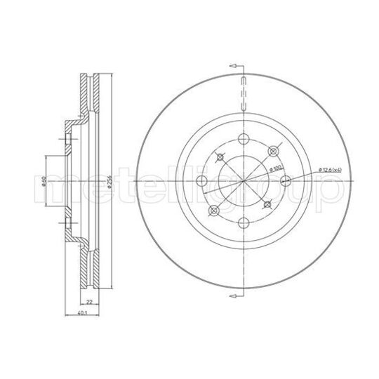 23-1257C - Brake Disc 