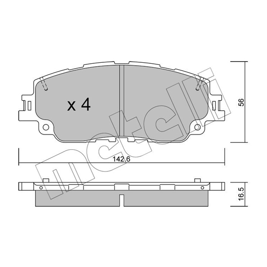 22-1227-0 - Brake Pad Set, disc brake 