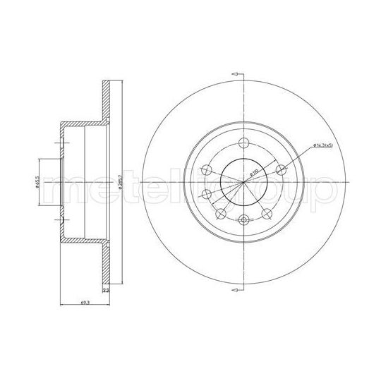 23-0607C - Brake Disc 