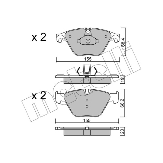 22-0918-0 - Brake Pad Set, disc brake 