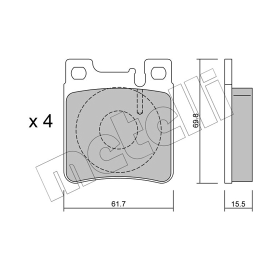 22-0567-0 - Brake Pad Set, disc brake 