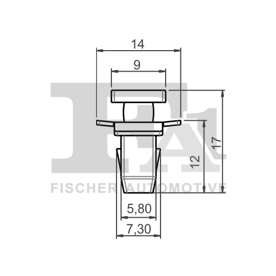 72-40008.5 - Clip, trim/protection strip 