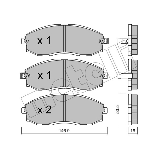 22-0297-0 - Brake Pad Set, disc brake 