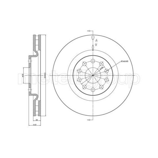 23-0611C - Brake Disc 