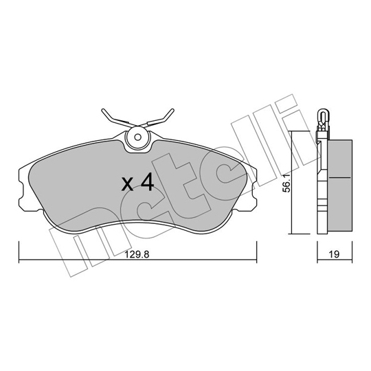 22-0217-1 - Brake Pad Set, disc brake 