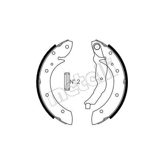 53-0015 - Brake Shoe Set 