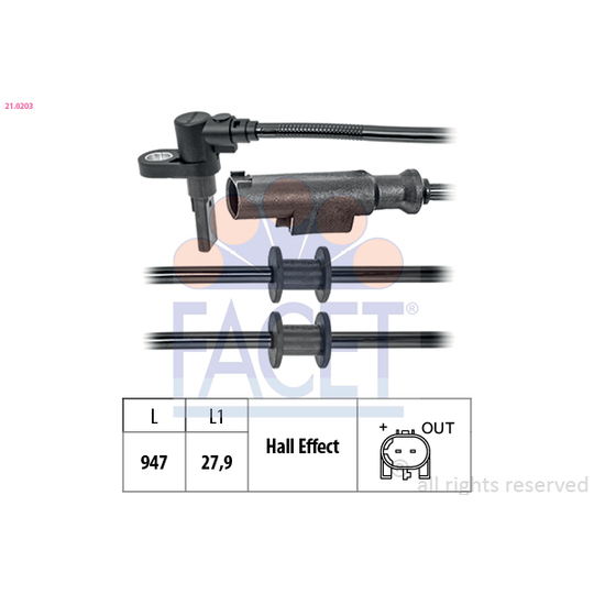 21.0203 - Sensor, wheel speed 