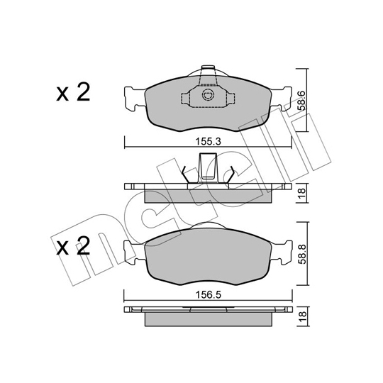 22-0146-0 - Brake Pad Set, disc brake 