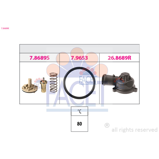 7.8689K - Thermostat, coolant 