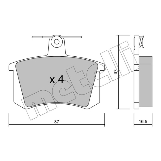 22-0048-0 - Brake Pad Set, disc brake 