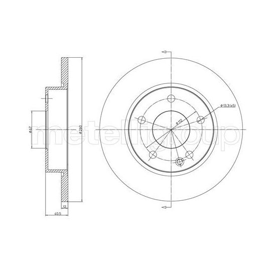 23-0470C - Brake Disc 